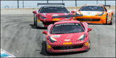 Three Ferrari Challenge Cars