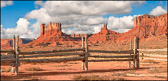 Monument Valley Corral in Utah 1x2 Panoramic