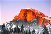 Sun Setting on Half Dome