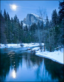 Blue Moon Over Half Dome