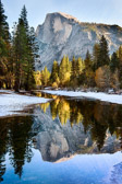 Half Dome Reflection below Stoneman Bridge