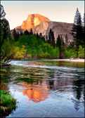 Half Dome Reflection in Spring