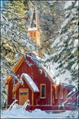 Yosemite Chapel on Xmas Day